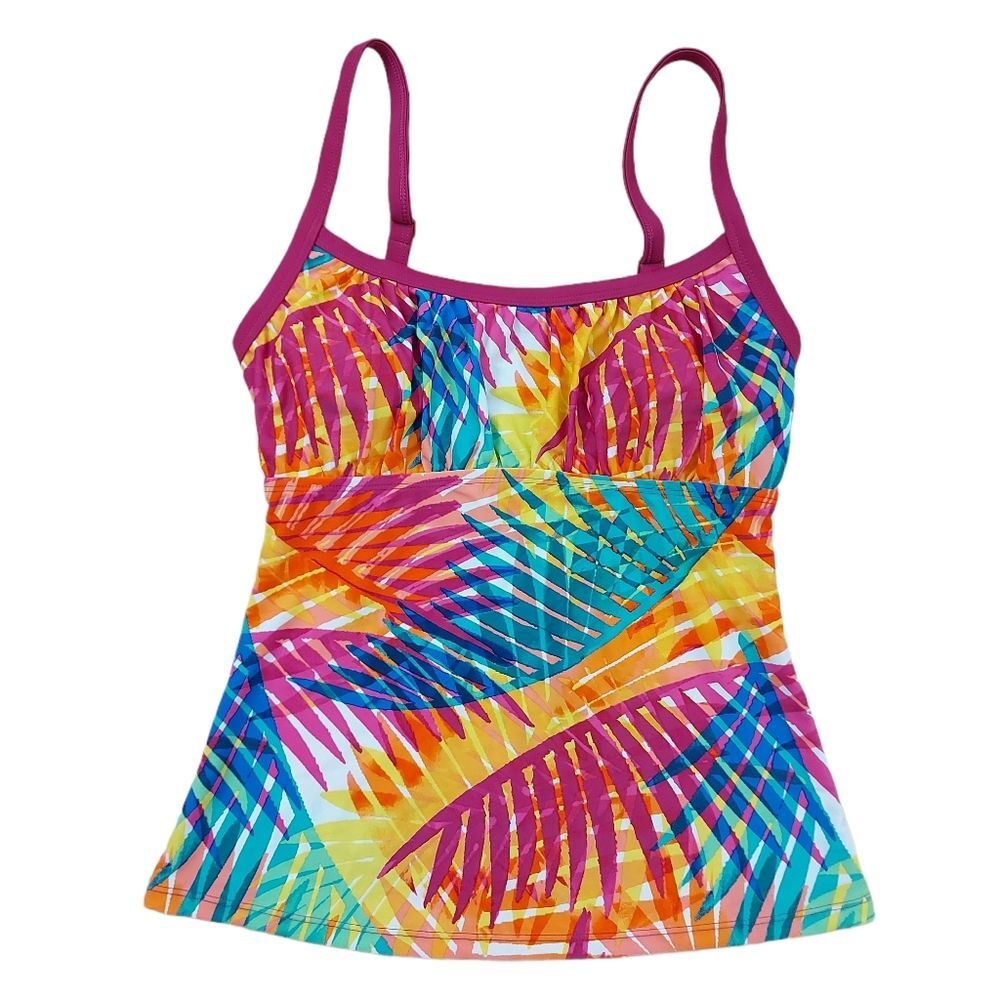 Into the Bleu Swimming Top Women's 6 Multicolor Beach Pool Summer